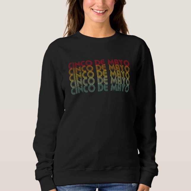 Cinco De Mayo Mexican Retro T Shirt (Framsida)