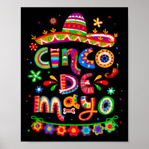 Cinco De Mayo Mexican Taco Lets Fiesta Cinco De Mo Poster
