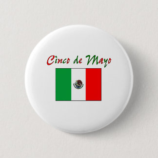 Cinco de Mayo mexicansk flaggaskjorta & gåvor Knapp