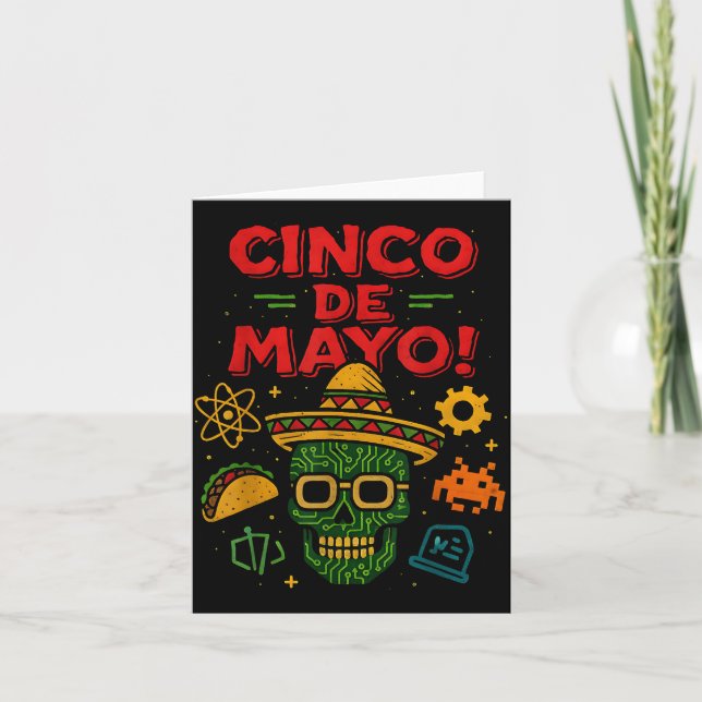 Cinco De Mayo Mexikansk Ai Fest  Kort (Framsida)