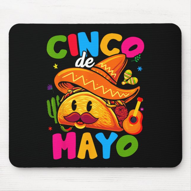 Cinco De Mayo Mexikansk Fest Låter Fiesta Squad 5  Musmatta (Framsidan)