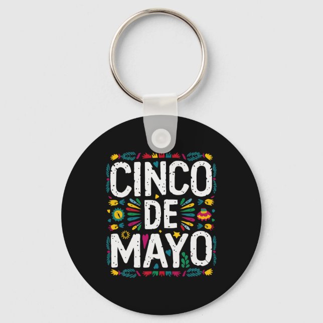 Cinco De Mayo mexikansk fiesta 5 De Mayo 3  Nyckelring (Framsida)