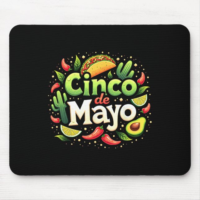 Cinco De Mayo Mexikansk Fiesta 5 De Mayo Squad Kvi Musmatta (Framsidan)