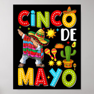 Cinco De Mayo Mexikansk Fiesta-trupp 5 De Mayo för Poster