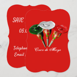 Cinco de Mayo, mexikansk högtid Inbjudningar