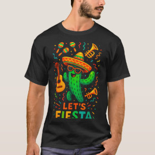 Cinco de mayo mexikansk kaktus fest rolig Cinco T Shirt