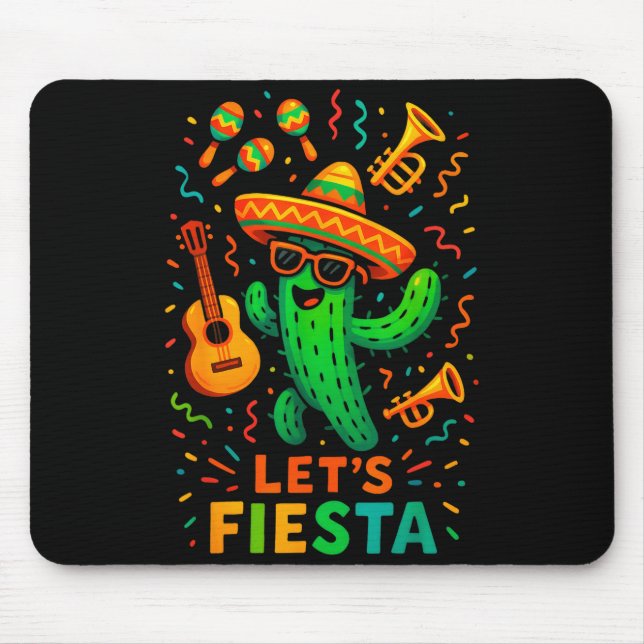 Cinco de mayo mexikansk kaktus fest rolig laCinco Musmatta (Framsidan)