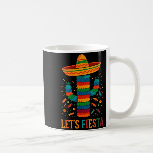 Cinco de mayo mexikansk kaktus fest rolig låt ossC Kaffemugg (Höger)