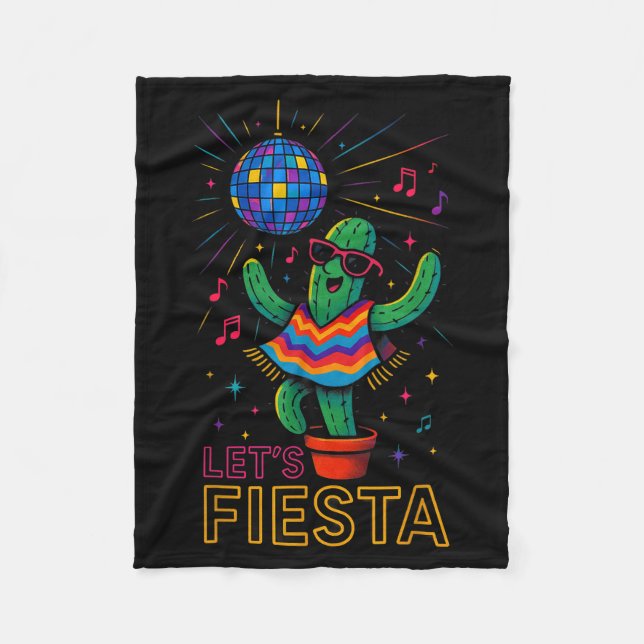 Cinco de mayo mexikansk kaktus fest rolig letsCinc Fleecefilt (Framsidan)
