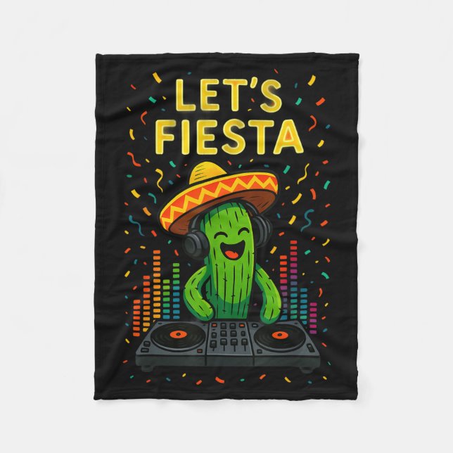 Cinco de mayo mexikansk kaktus fest rolig letsCinc Fleecefilt (Framsidan)