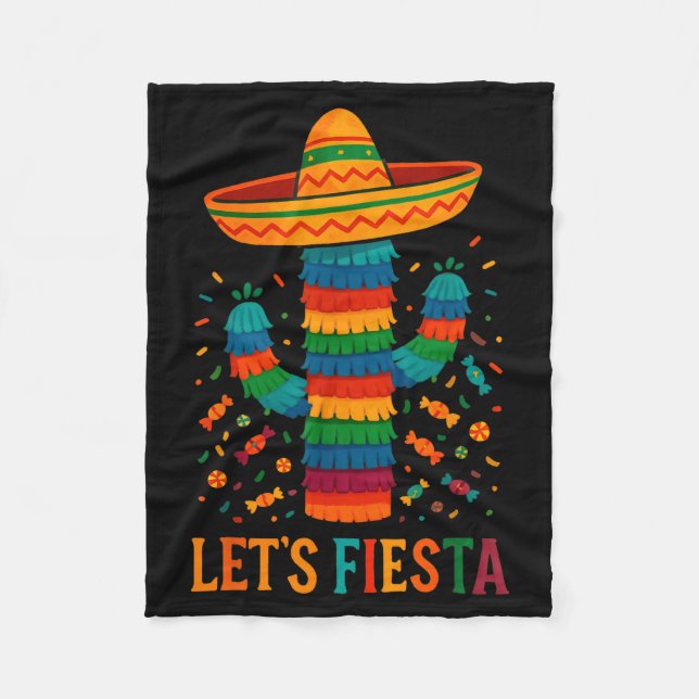 Cinco de mayo mexikansk kaktus fest rolig letsCinc Fleecefilt (Framsidan)