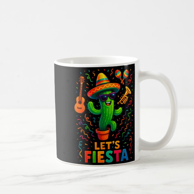 Cinco de mayo mexikansk kaktus fest rolig letsCinc Kaffemugg (Höger)