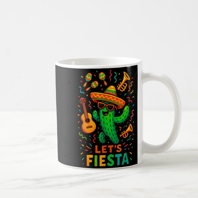 Cinco de mayo mexikansk kaktus fest rolig letsCinc Kaffemugg (Höger)