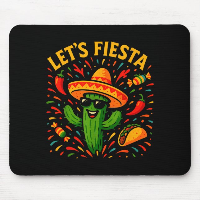 Cinco de mayo mexikansk kaktus fest rolig letsCinc Musmatta (Framsidan)