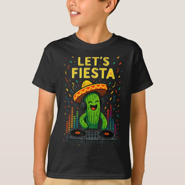 Cinco de mayo mexikansk kaktus fest rolig letsCinc T Shirt (Framsida)