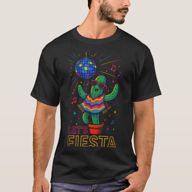 Cinco de mayo mexikansk kaktus fest rolig letsCinc T Shirt (Framsida)