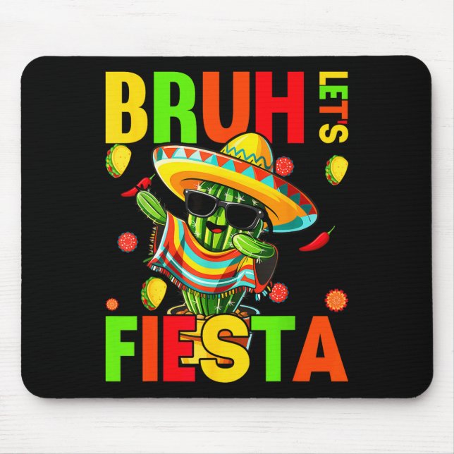 Cinco de mayo mexikansk kaktus rolig lets fiestaCi Musmatta (Framsidan)