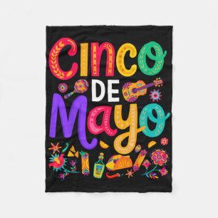 Cinco De Mayo Mexikansk Taco Rolig 5 De Mayo Låt O Fleecefilt