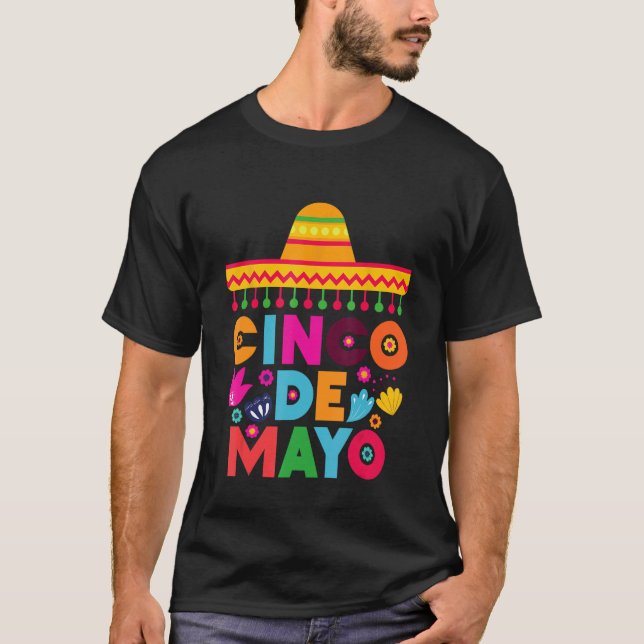 Cinco De Mayo, mexikanska Fiesta 5 De Mayo T Shirt (Framsida)