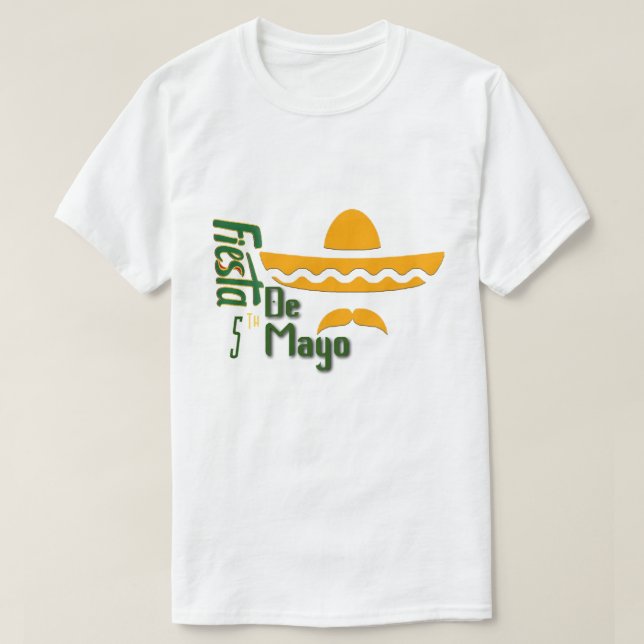 Cinco De Mayo Minamalist T-Shirt (Design framsida)