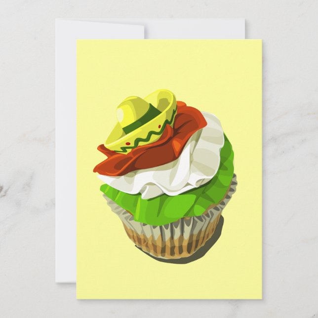 Cinco de Mayo muffininbjudan Inbjudningar (Framsida)