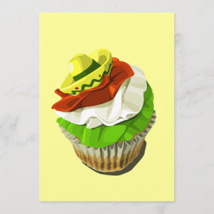 Cinco de Mayo muffininbjudan Inbjudningar