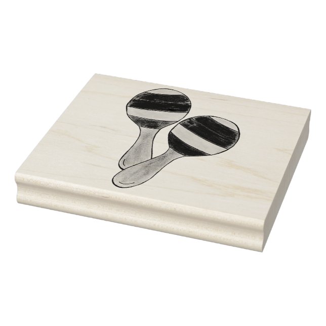 Cinco de Mayo Musical Instrument Mexican Maracas Stämpel (Stämpel)