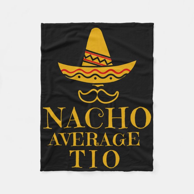 Cinco De Mayo - Nacho Genomsnittlig Farbror  Fleecefilt (Framsidan)