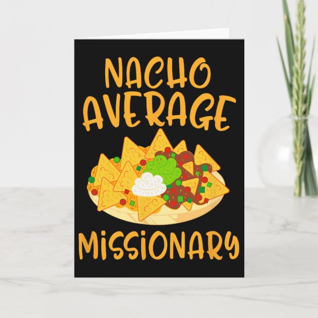Cinco De Mayo Nacho Genomsnittlig Mexikansk Missio Kort (Framsida)