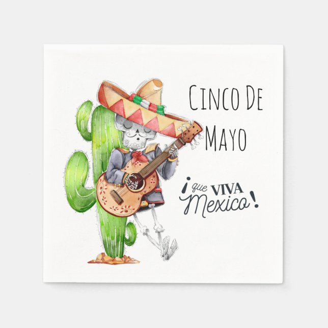 Cinco De Mayo Napkins Pappersservett (Framsidan)