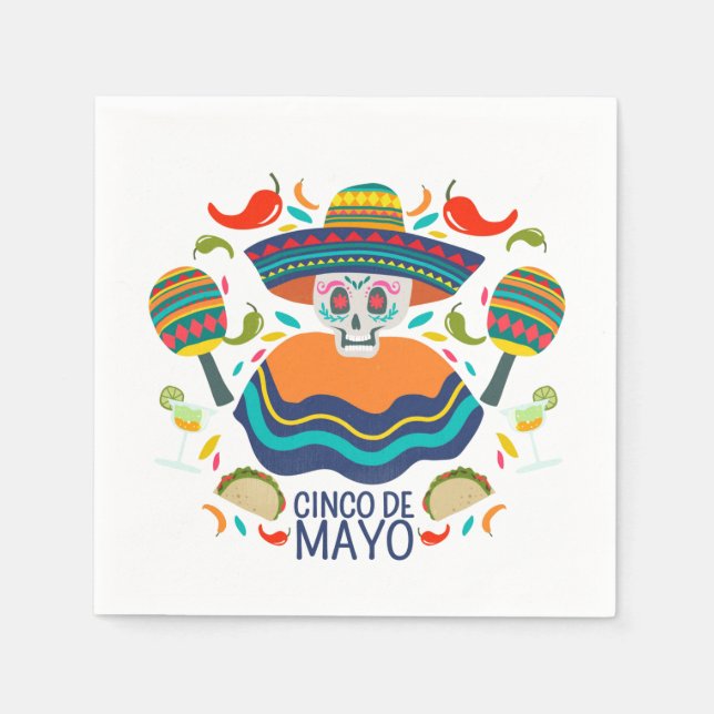 Cinco De Mayo Napkins Pappersservett (Framsidan)