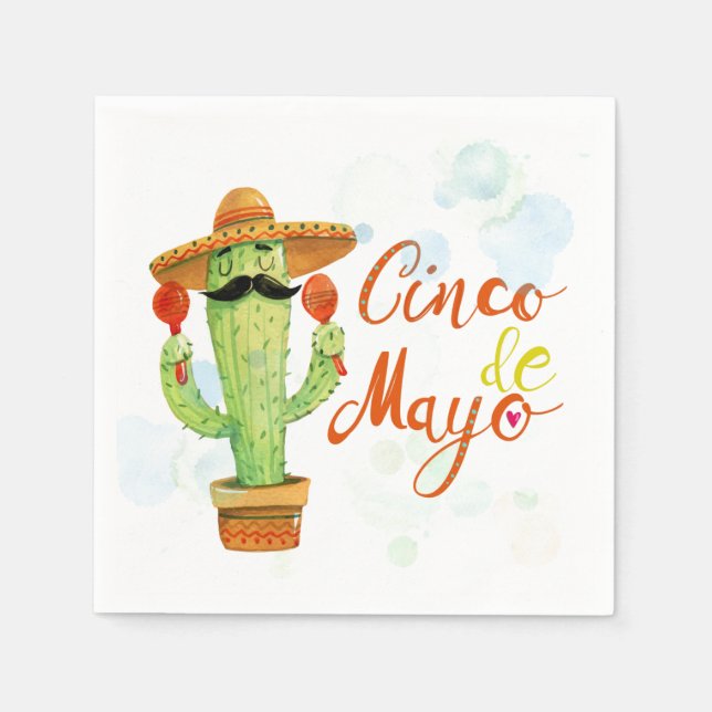 Cinco De Mayo Napkins Pappersservett (Framsidan)