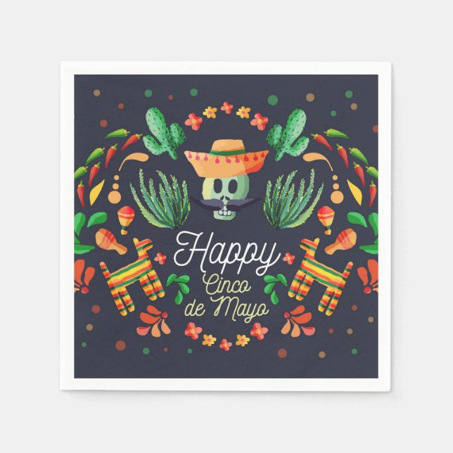 Cinco De Mayo Napkins Pappersservett (Framsidan)