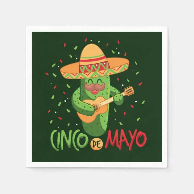 Cinco De Mayo Napkins Pappersservett (Framsidan)