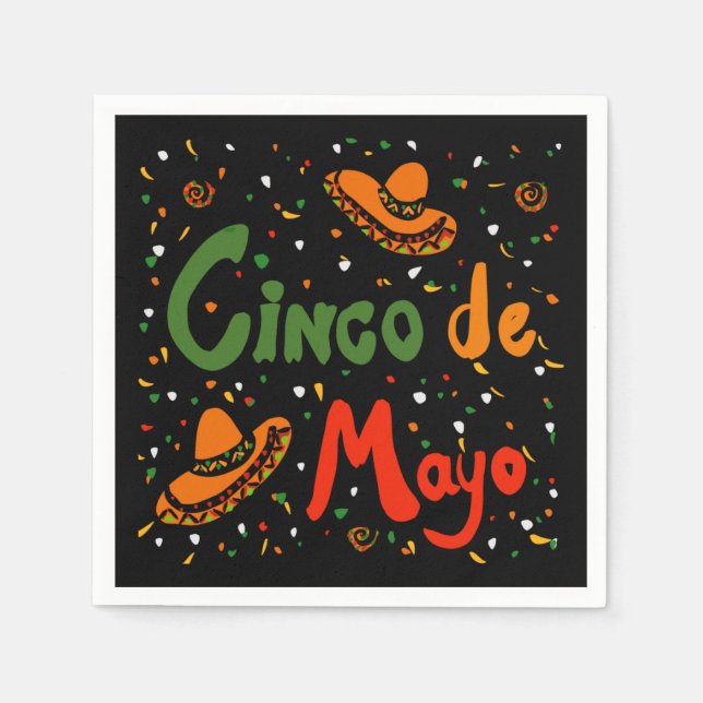 CINCO DE MAYO PAPPERSSERVETT (Framsidan)