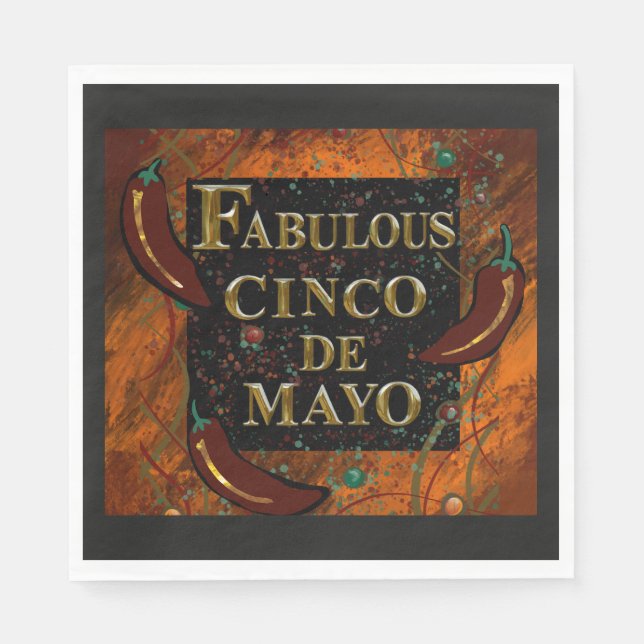 Cinco de Mayo  Pappersservett (Framsidan)