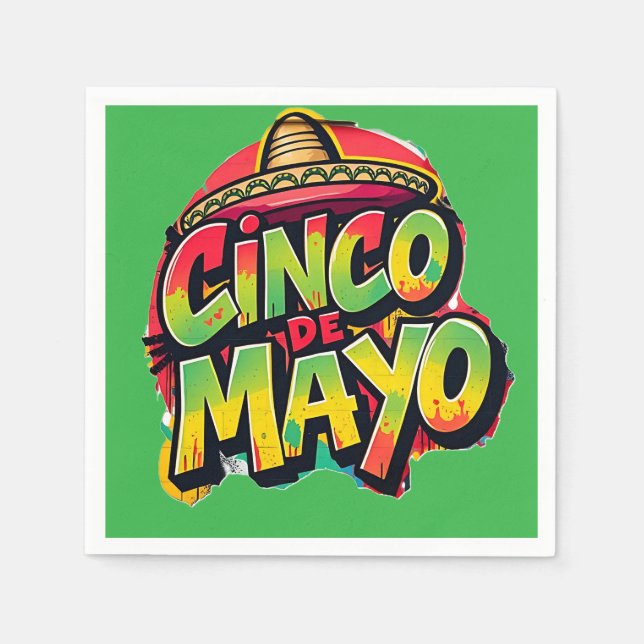 Cinco De Mayo Pappersservett (Framsidan)