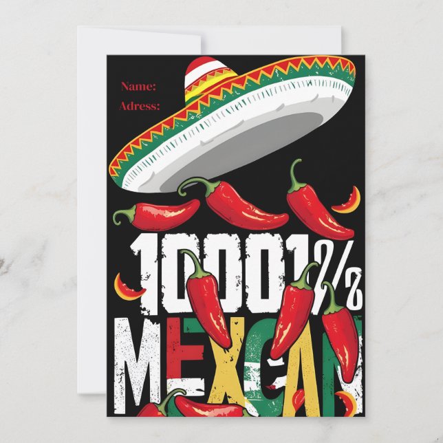 Cinco de Mayo Party Inbjudningar (Framsida)