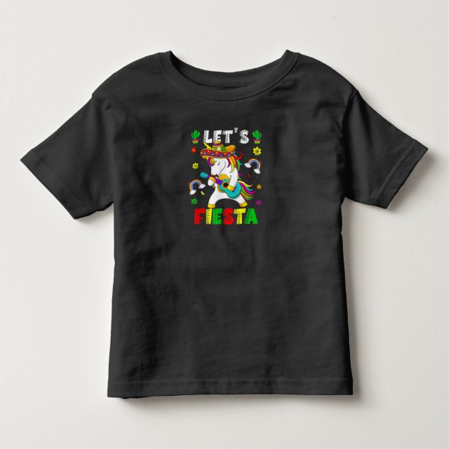 Cinco De Mayo Party Lets Fiesta Dancing Mexican T Shirt (Framsida)