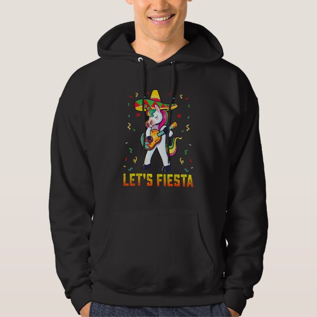 Cinco De Mayo Party Lets Fiesta Dancing Mexican Un Hoodie (Framsida)
