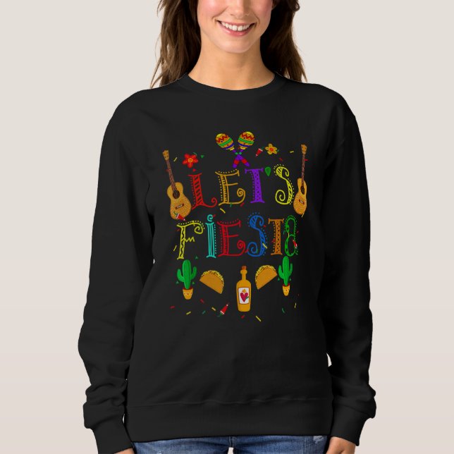 Cinco De Mayo Party Lets Fiesta Mexican 1 T Shirt (Framsida)