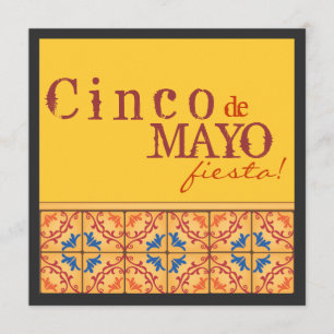 Cinco de Mayo party! Lycklig Fiestainbjudan Inbjudningar