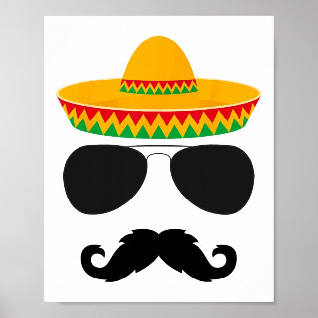 Cinco De Mayo Party Shirts Funny Cinco De Mayo Mus Poster (Framsidan)