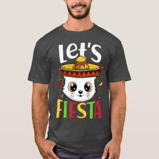 Cinco De Mayo Party Sombrero Hat Lets Fiesta B T Shirt