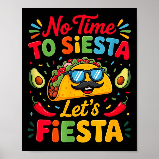 Cinco De Mayo Party Taco Fiesta Fun  Poster (Framsidan)