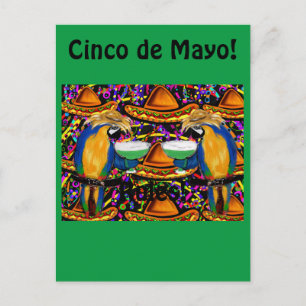 Cinco De Mayo Partypapegoja Inbjudan Vykort