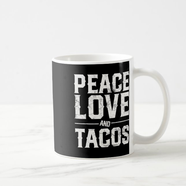 Cinco de Mayo Peace Kärlek och Tacos Manar Women M Kaffemugg (Höger)