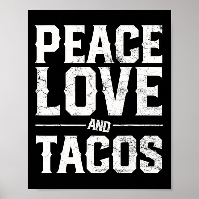 Cinco de Mayo Peace Kärlek och Tacos Manar Women M Poster (Framsidan)
