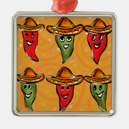 Cinco de Mayo Peppar Julgransprydnad Metall