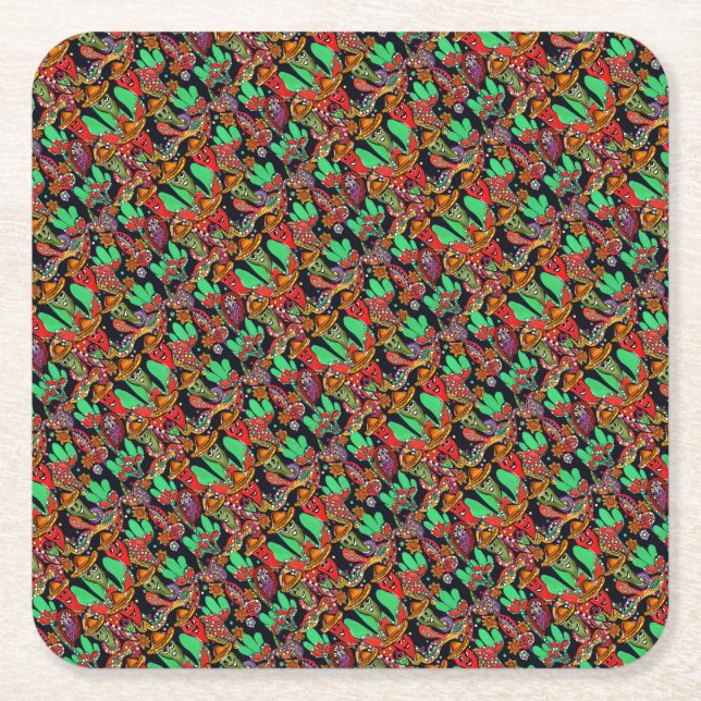 Cinco de Mayo Peppar Underlägg Papper Kvadrat (Framsidan)